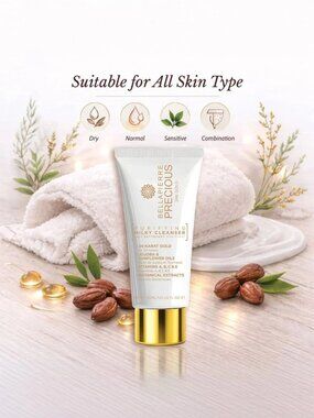 Bellapierre Precious 24K Purifying Milky Cleanser 1oz Gold Face Wash NIB